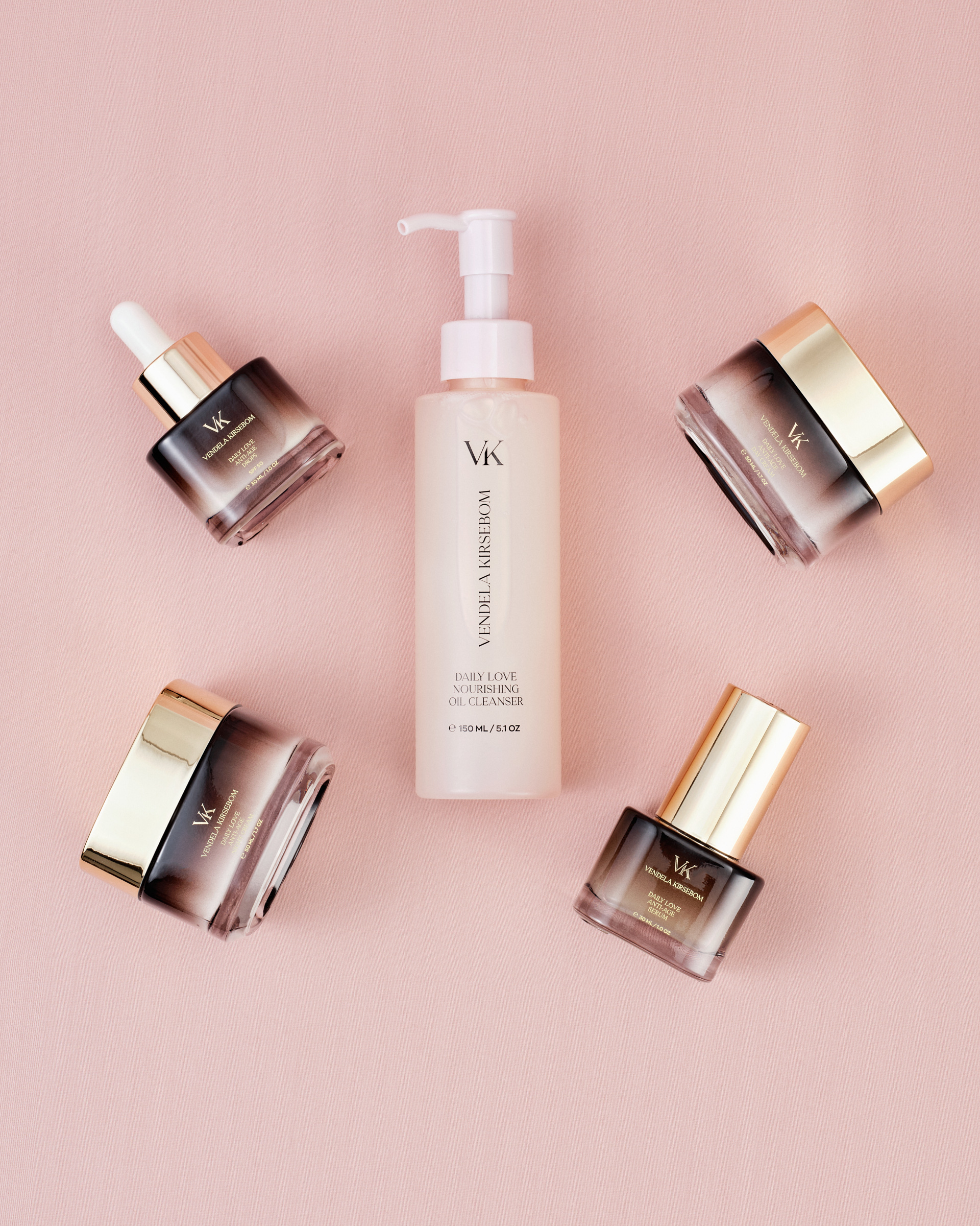 Vendela Kirsebom anti-age hudpleie produkter og rens