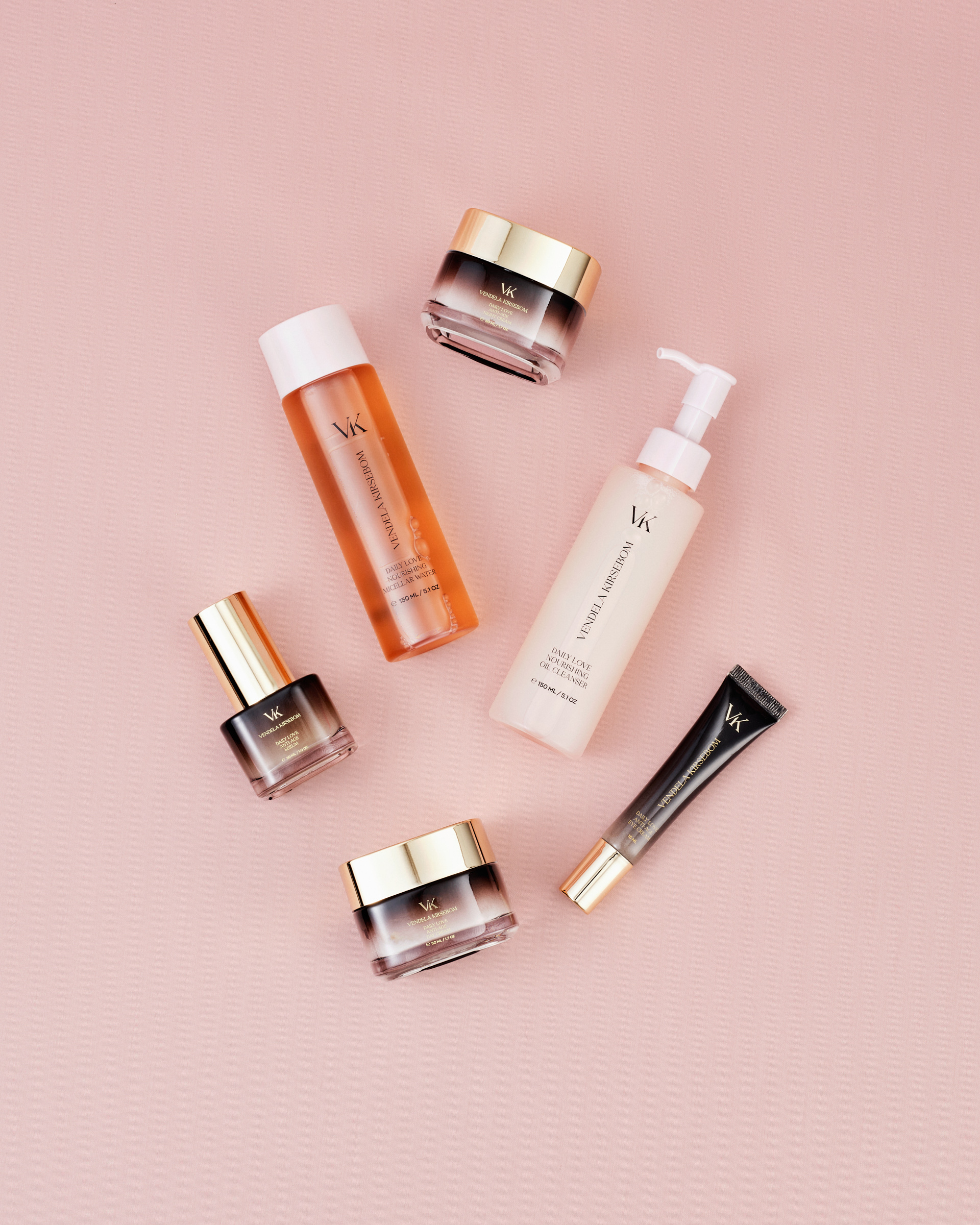 Vendela Kirsebom anti-age hudpleie produkter og rens